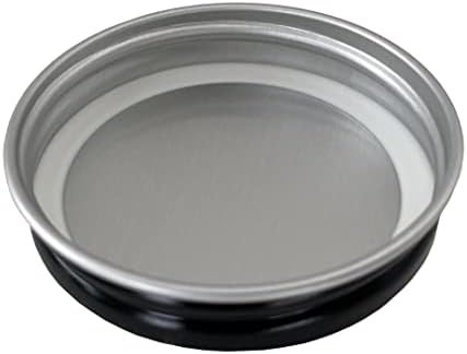 12-Pack Rust-Proof Aluminum Mason Jar Lids Black