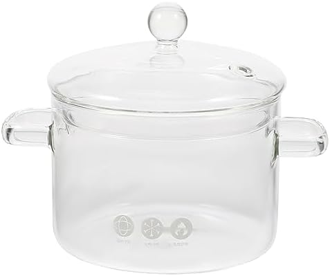 High-Borosilicate Glass Stew Pot with Lid 1500ml