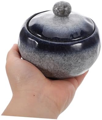 BESTOYARD Japanese Ceramic Stew Pot with Lid for Single Serving