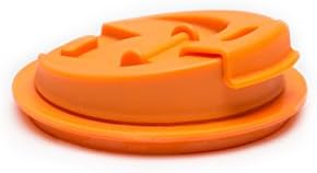Jarware Drink Lid Orange Lid for Regular-Mouth Mason Jars