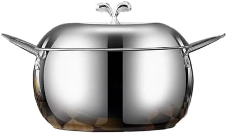 Stainless Steel Stock Pot with Lid Family- friendly Cooking Pan