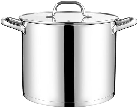 Precise 10 qt Tri-Ply stainless steel stock pot