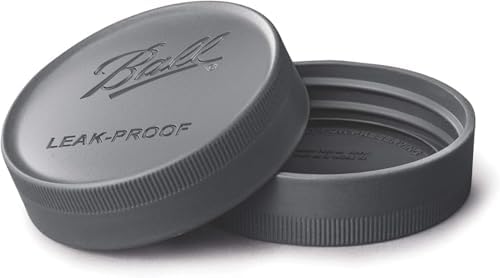Ball Leak-Proof Plastic lids for Mason Jars Pack of 6