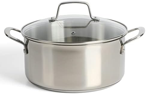 Martha Stewart Castelle 5-Quart Stainless Steel Dutch Oven