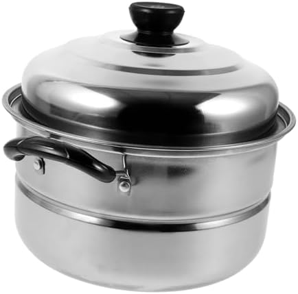 UTHCLO Stainless Steel Stockpot with Steaming Basket