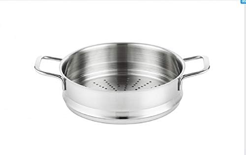 64 QT 1810 Stainless Steel Stock Pot with Steamer Insert