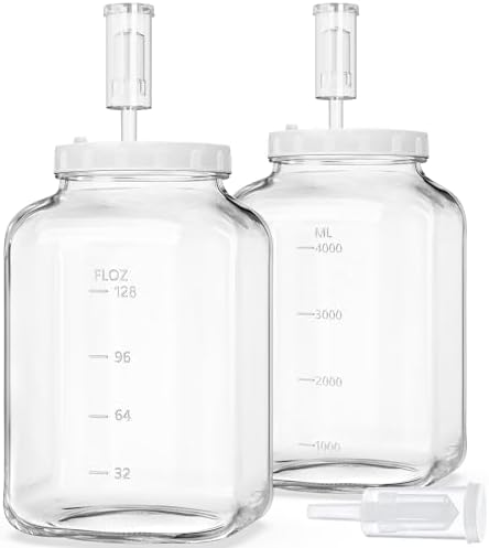 15 Gallon Fermentation Jars with 2 Airtight Lids