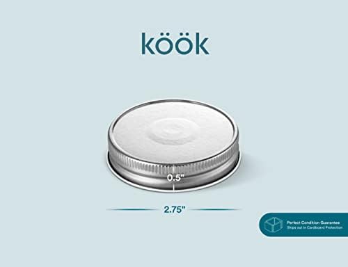 KooK Christmas Mason Jar Lid Regular Mouth Set of 16