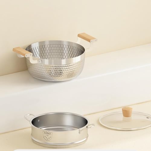 Durable Stock Pot with Lid for Cooking