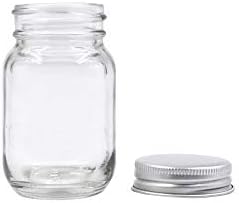 ROORUZ 2oz Mason Jar with Silver Lid x24
