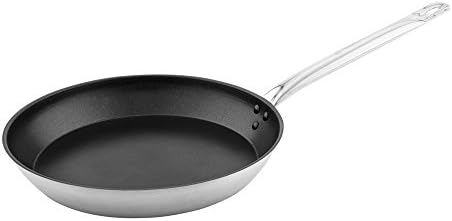 Round Frying Pan Non-Stick Dishwasher-Ready stainless steel