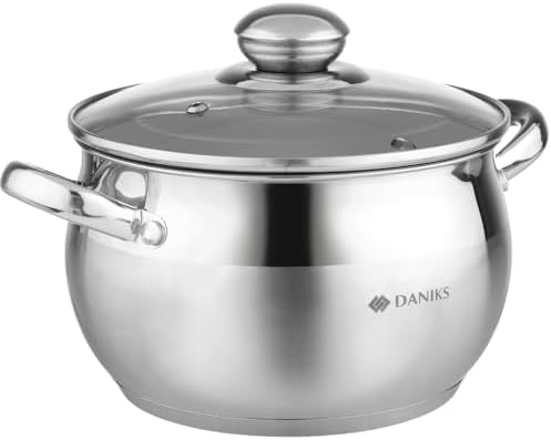Daniks Classic Stainless Steel Stock Pot