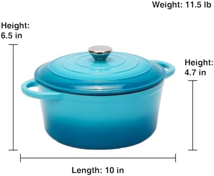 5 QT Heavy-Duty Cast Iron Dutch Oven