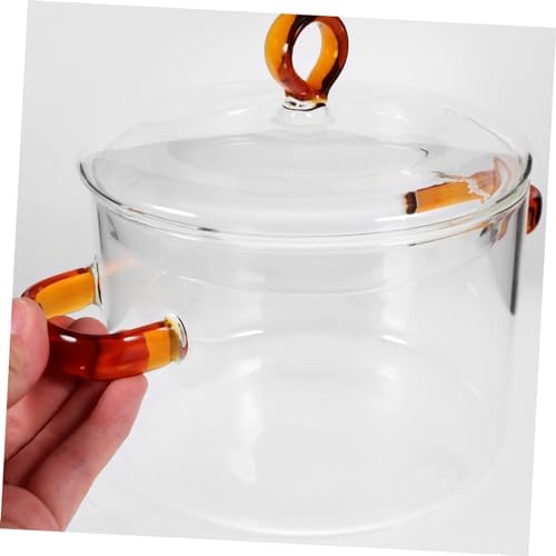High-Quality Glass Stockpot for Perfect Simmering - Durable Heat-Resistant Kitchen Essential