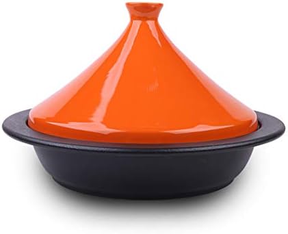28cm Orange Cast Iron Enamel TAJI Pot