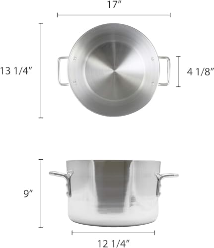 TrueCracroft 26 qt Aluminum Sauce Pot Mirror-Finish
