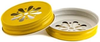 Daisy Straw Hole Lids for Mason Jars