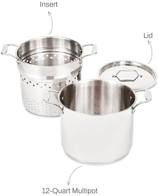 All-Clad Simply Strain 12 Quart Stain Steel Multipot