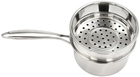 Versatile Stainless Steel Saucepan with Steamer Basket