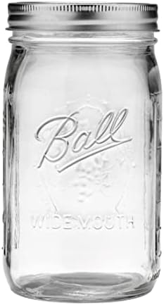 Ball Quart 32oz Jar with Silver Lid Wide Mouth