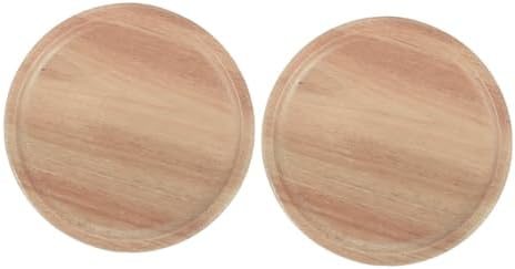 VOSAREA 2PCS Mason Jar Wooden Lids with Silicone Seal