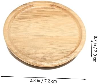 VINTORKY 2pcs Leakproof Wooden Mason Jar Lids with Silicone Seal
