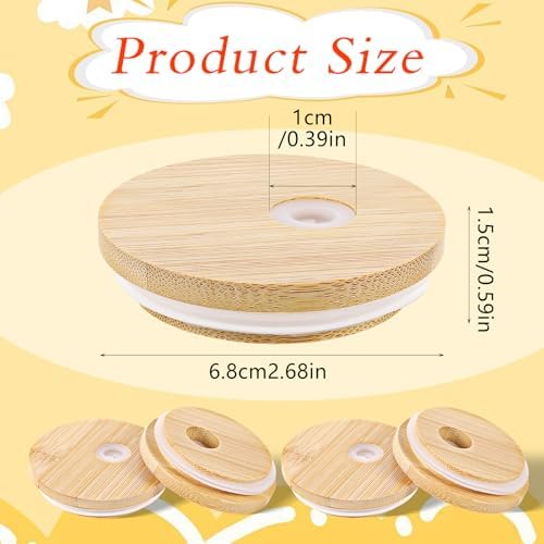 Bamboo Mason Jar Lids