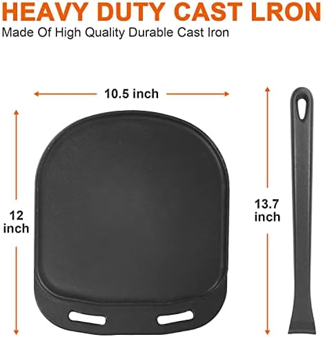 MixRBBQ Cast Iron Grilling PanVersatileDurablePerfect for Pizza and Camping
