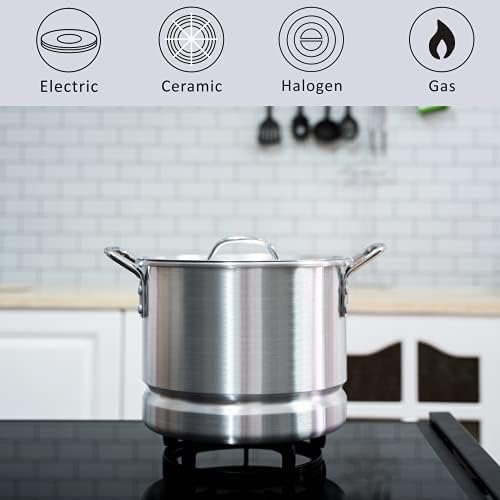 Portable Stockpot with Steamer for Outdoor Cooking