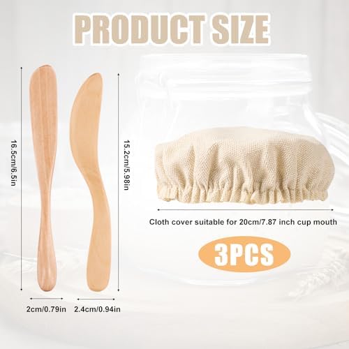 Sourdough Jar Covers 3-Piece