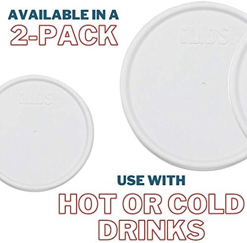Mason Jar Storage Lid Wide Mouth White Pack of 2