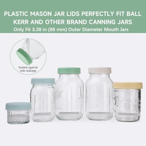 8-Pack Wide Mouth Mason Jar Lids