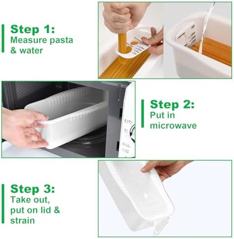 Microwave Pasta Maker with Strainer Lid