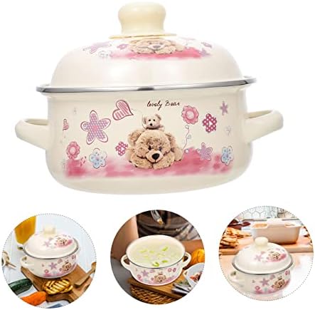 Sleek Enamel Stockpot with Lid for Easy Cooking