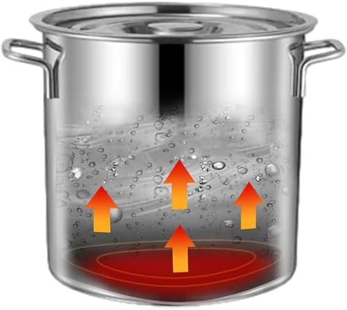 Stainless Steel Stock Pot with Lid Perfect for Cooking Durable Safe
