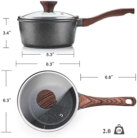 Sensart Nonstick 15 Quart Saucepan Set
