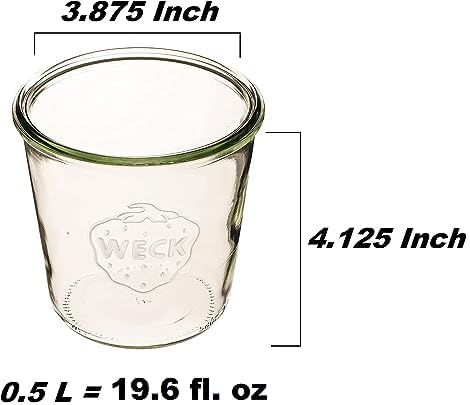 Eco-Friendly Transparent Canning Jars with Airtight Seal - Preserve Your Food Perfectly