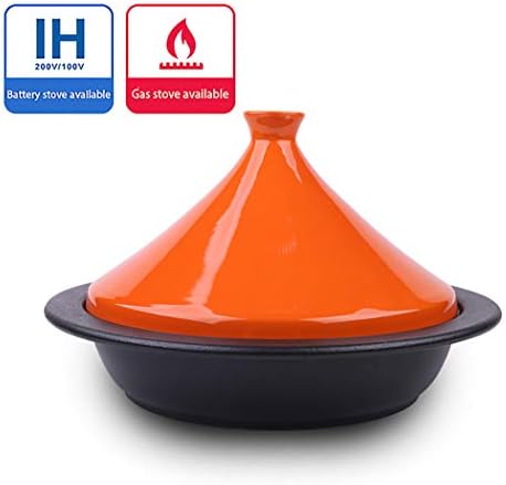 28cm Orange Cast Iron Enamel TAJI Pot