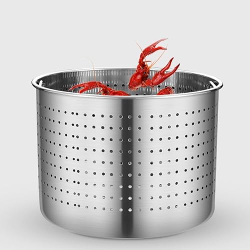 AIZYR 35cmx35cm Stainless Steel Stockpot for Boiling Seafood Turkeys