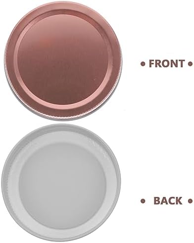 Perfect for storage with 12 rose gold canning lids