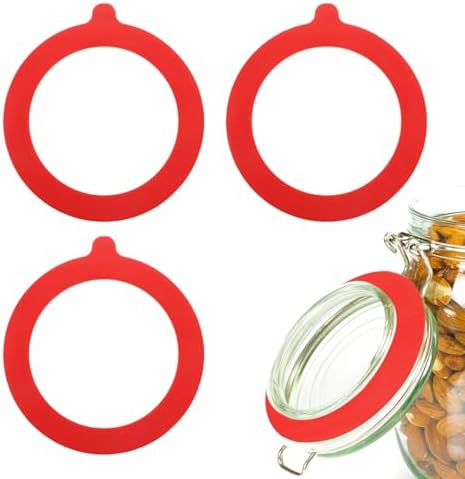 9-Piece Silicone Gasket Set for Glass Jars Durable Leakproof Canning Seals