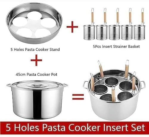 UNbit 5-Hole Stockpot with Divider Colander and Strainer