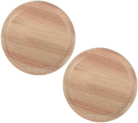 MAGICLULU 2pcs Mason Jar Wooden Lids with Silicone Seals