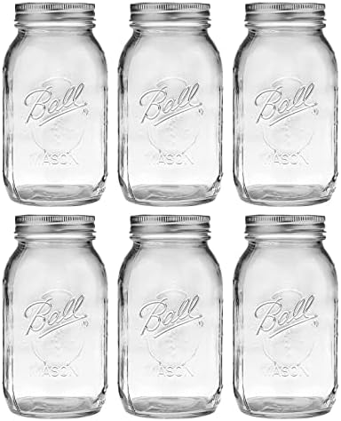 Ball Wide Mouth Canning Jars 32 Oz Pack of 6