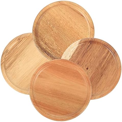 4pcs Wide Mouth Wooden Storage Lids for Mason Jars