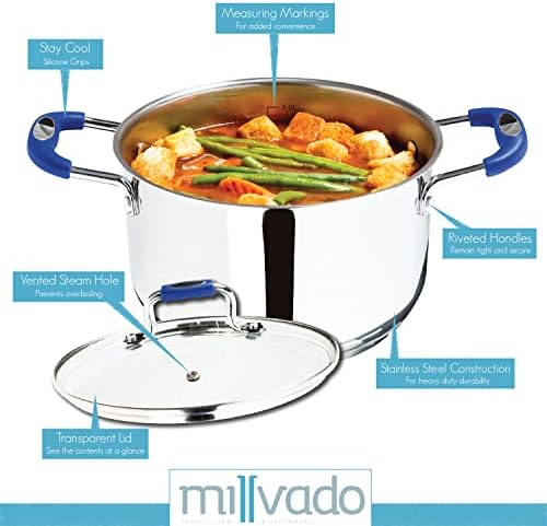 Sturdy 4-Quart Stainless Steel Cookpot