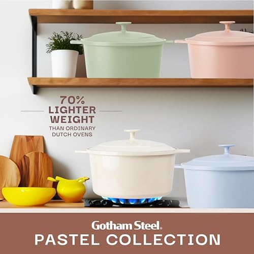 5 Qt Lightweight Nonstick Ceramic Dutch Oven Pot with Lid