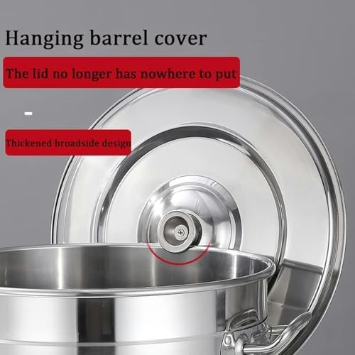Stainless Steel Stockpot with Lid 45QT63QT