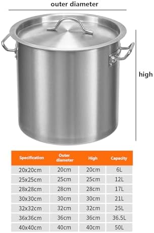 Stainless Steel Stock Pot with Handle