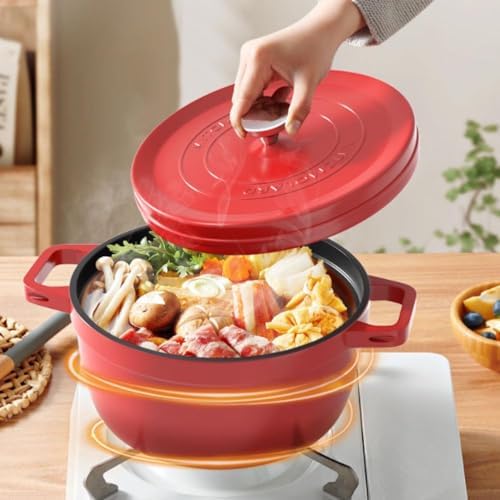 VKEID 94In Red Cast Iron Stockpot